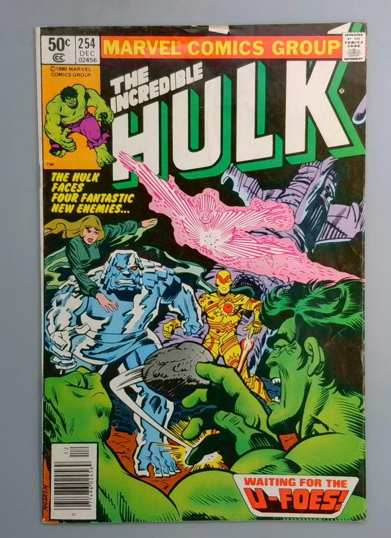 Incredible Hulk #254 1st Appearance of the U-Foes Newsstand Marvel 1980