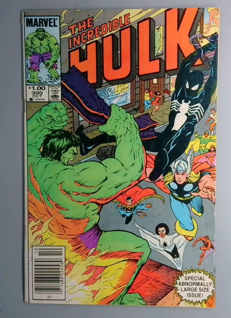 Incredible Hulk #300 Anniversary Cover Newsstand Edition Marvel 1984