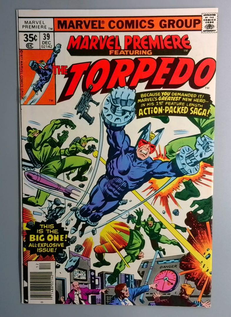 Marvel Premiere #39 NM- 1st Appearance of Torpedo in Featured Title Marvel 1977