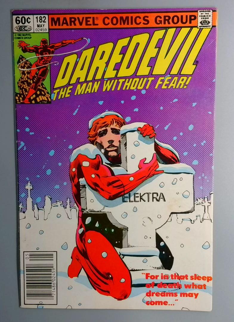 Daredevil #182, Punisher Newsstand Edition Marvel 1982