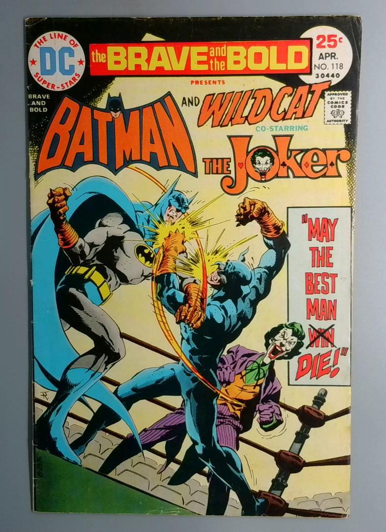 Brave and the Bold #118 Batman, Wildcat and the Joker DC 1975