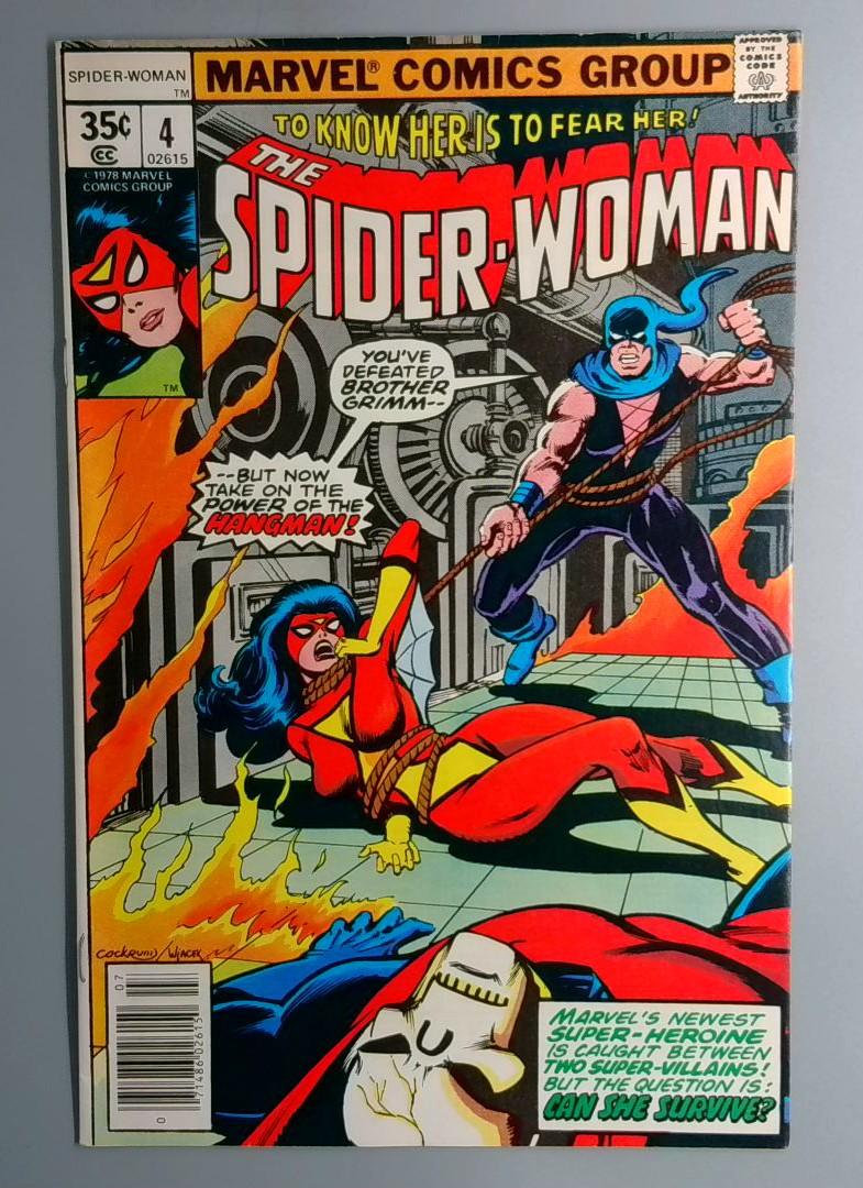 Spider-Woman #4 VF+ Hangman Harlan Krueger Appearance Marvel 1978