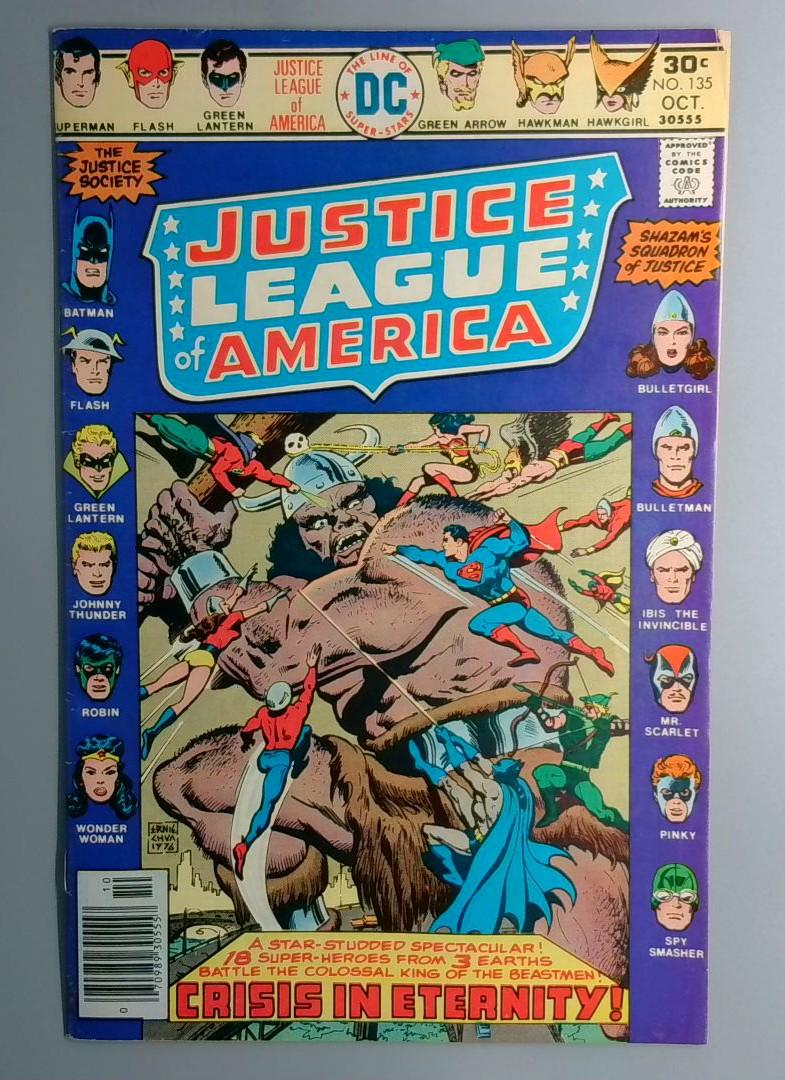 Justice League of America #135 1st Shazams Squadron of Justice DC 1976