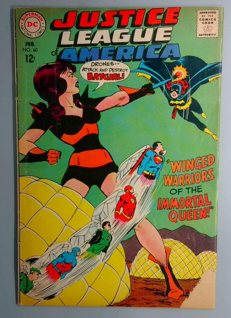 Justice League of America #60 Early Batgirl Appearance & Cover DC 1968