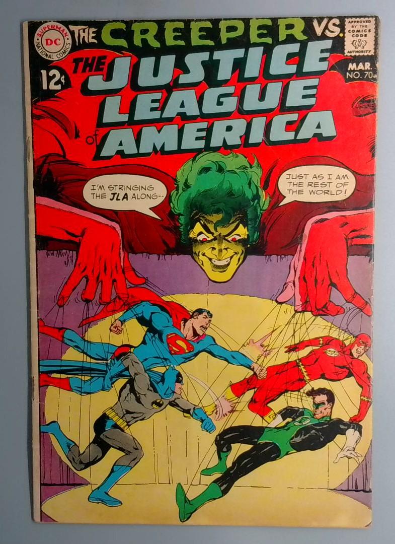 Justice League of America #70 VG+ Creeper Appearance DC 1969