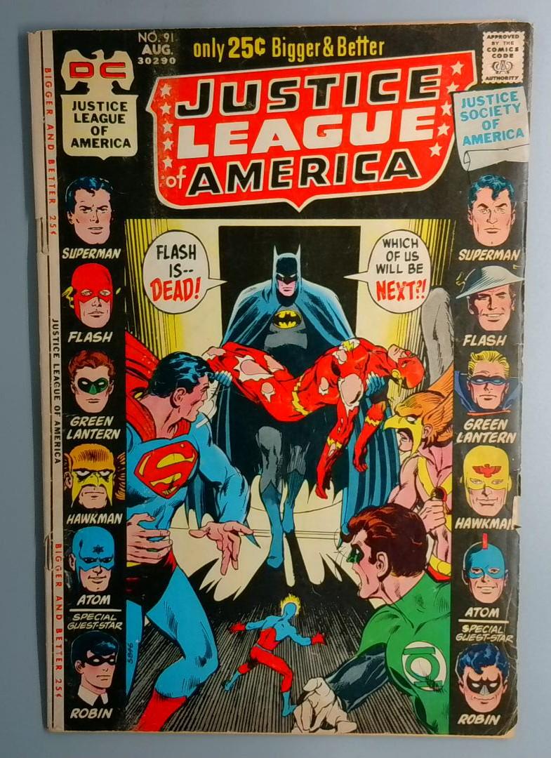 Justice League of America #91 1st Meeting of Golden Age & Silver Age Robin DC