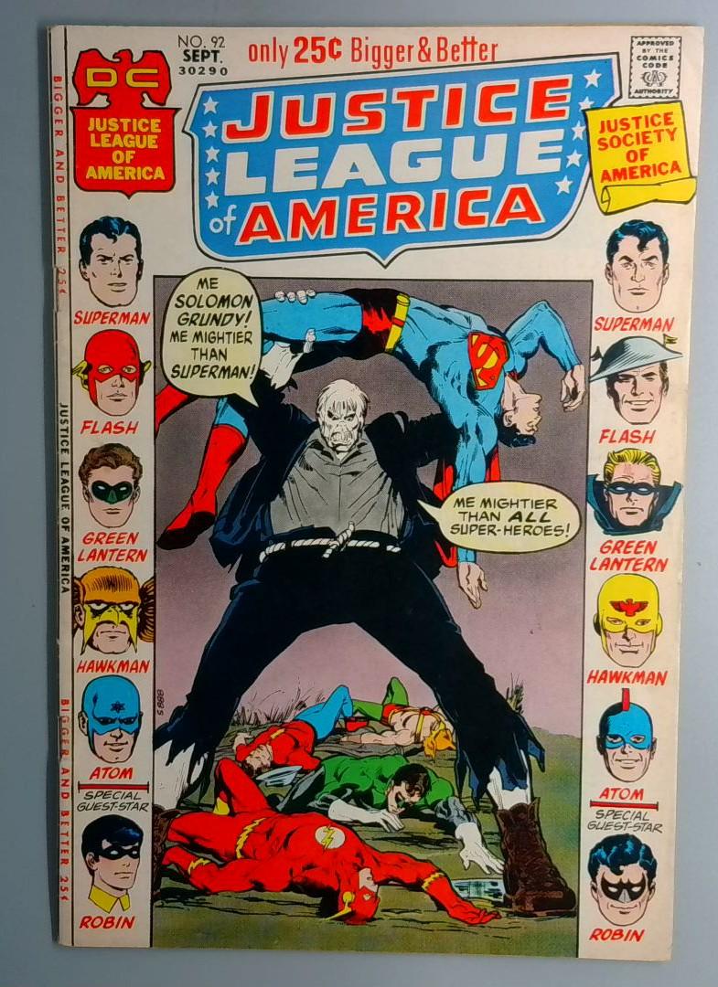 Justice League of America #92 Solomon Grundy DC 1971