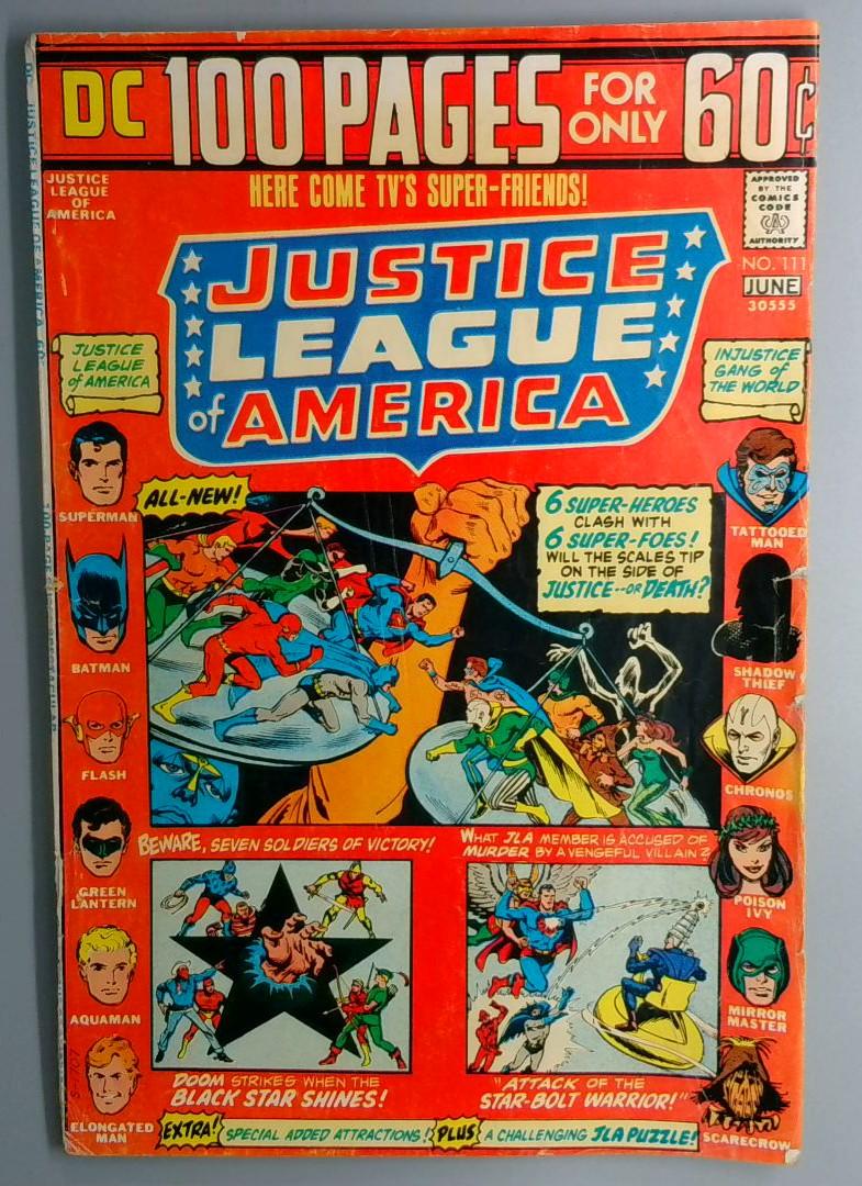 Justice League of America #111 VG+ 1st Injustice League DC 1974