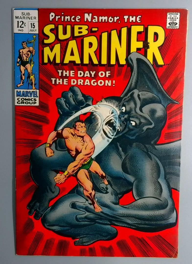 Sub-Mariner #15 FN+ Dragon Man Appearance Marvel 1969