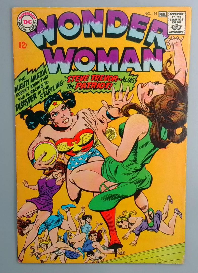 Wonder Woman #174 VG/FN Steve Trevor as the Patriot DC 1968