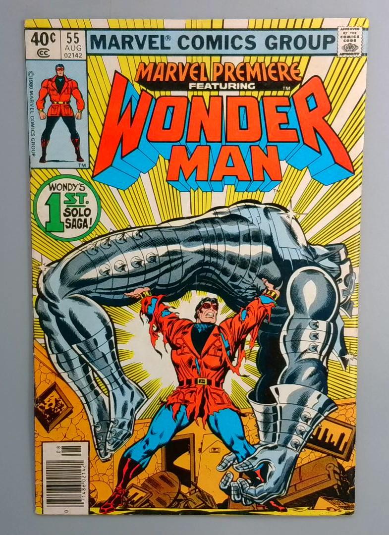Marvel Premiere #55 1st Solo Wonder Man Story Newsstand Marvel 1980