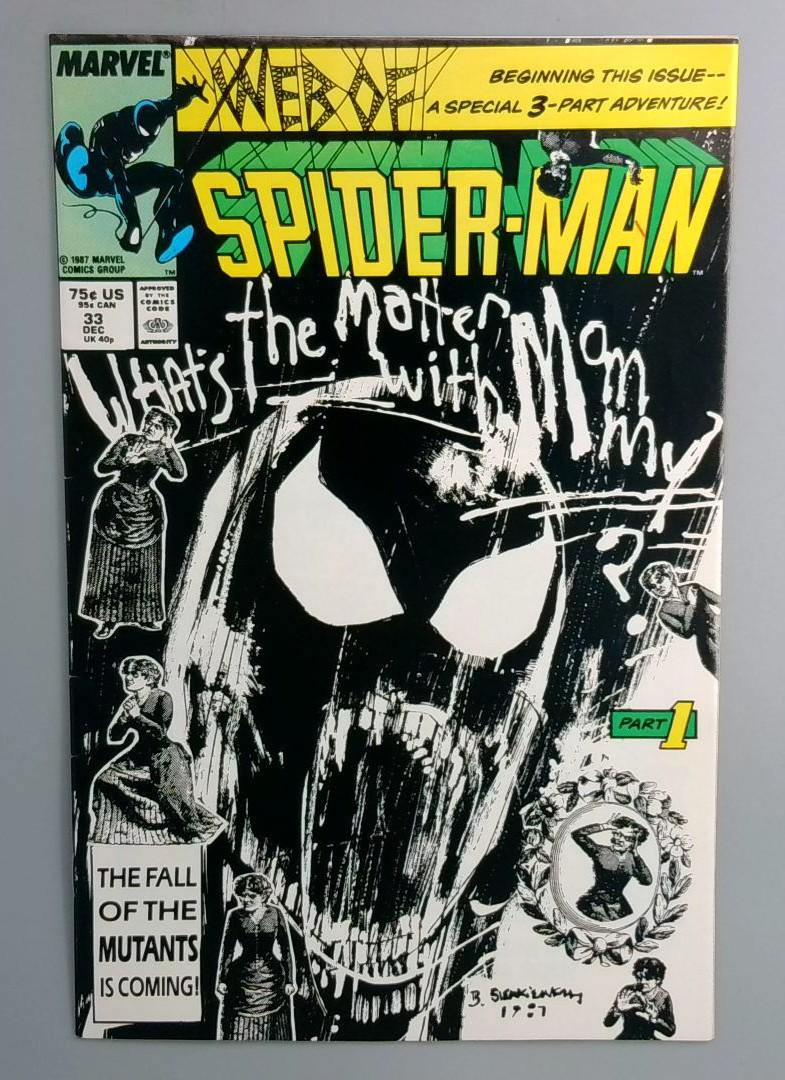 Web of Spider-Man #33 1st Appearance of Brainstorm Marvel 1987