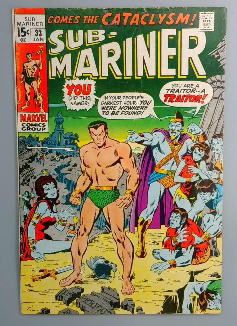 Sub-Mariner #33 VG 1st Namora Since the Golden Age Marvel 1971