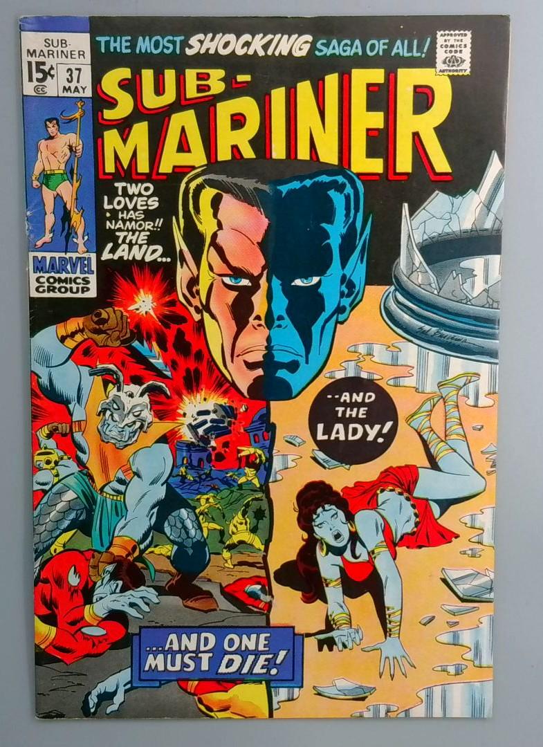 Sub-Mariner #37 Death of Lady Dorma Marvel 1971