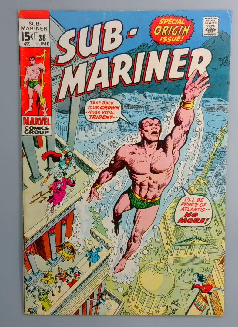 Sub-Mariner #38 This Issue Was Dedicated to Artist Bill Everett Marvel 1971