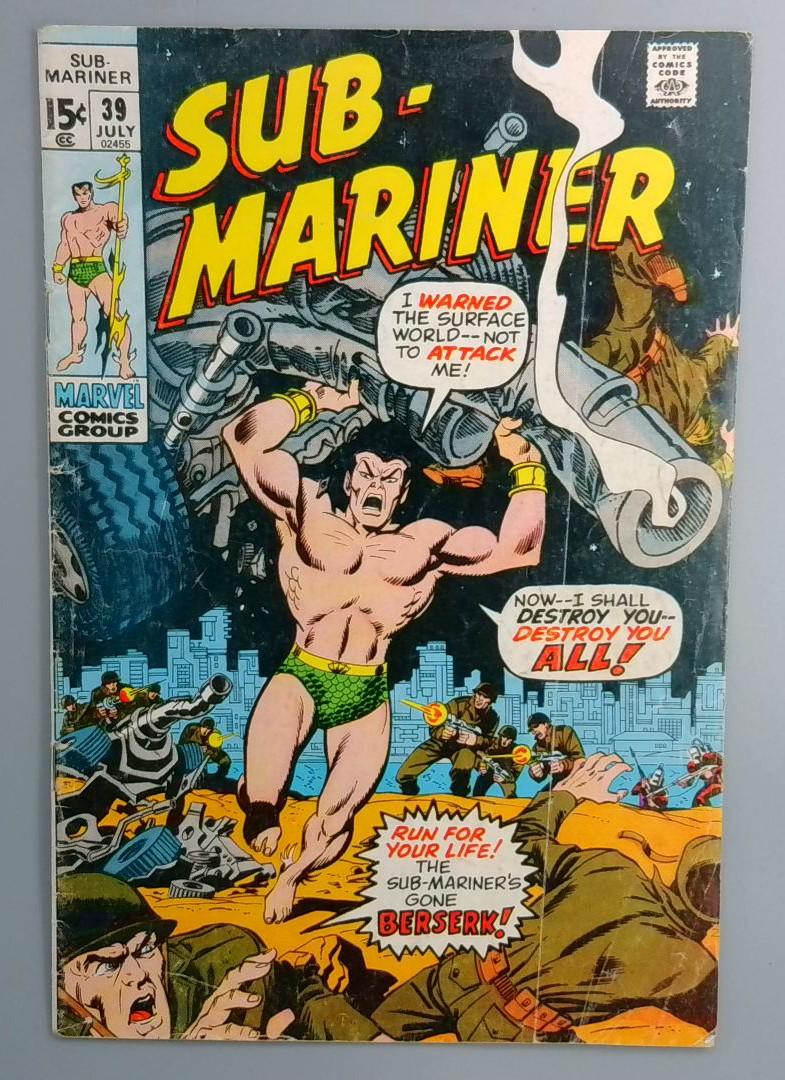 Sub-Mariner #39 Marvel 1971