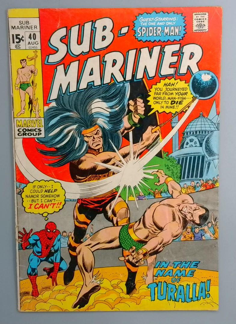 Sub-Mariner #40 Spider-Man, Marvel 1971