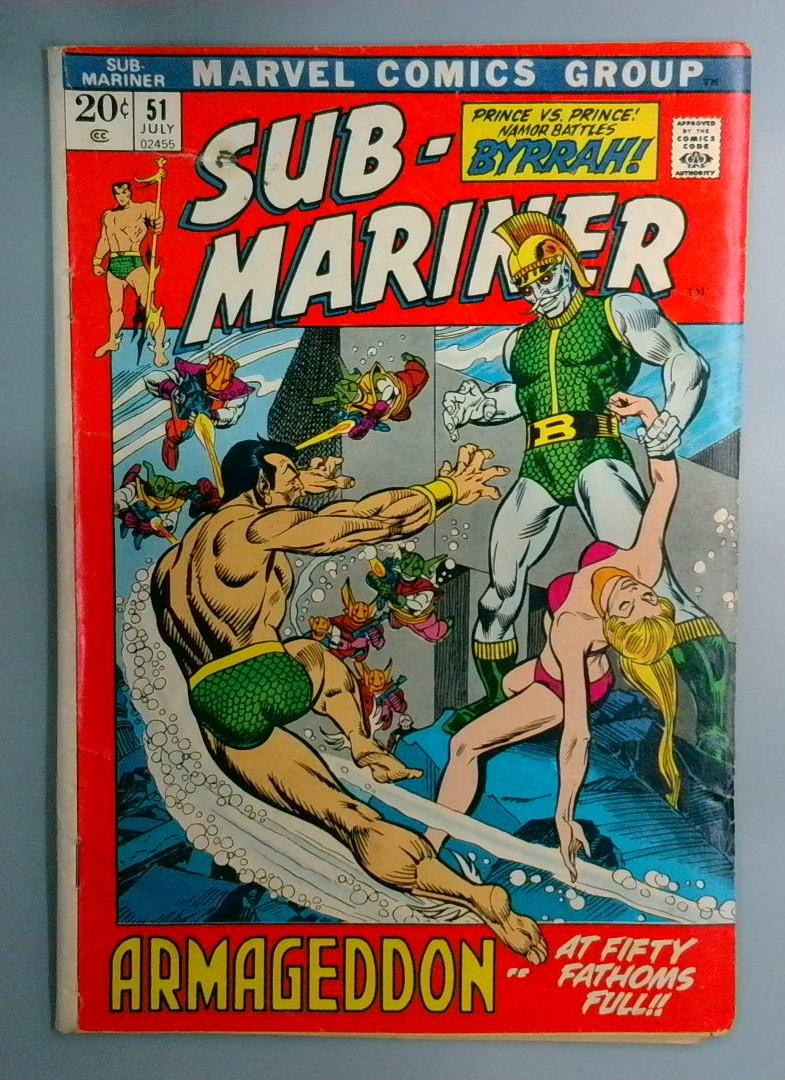 Sub-Mariner #51 VG Marvel Comics Group 1972