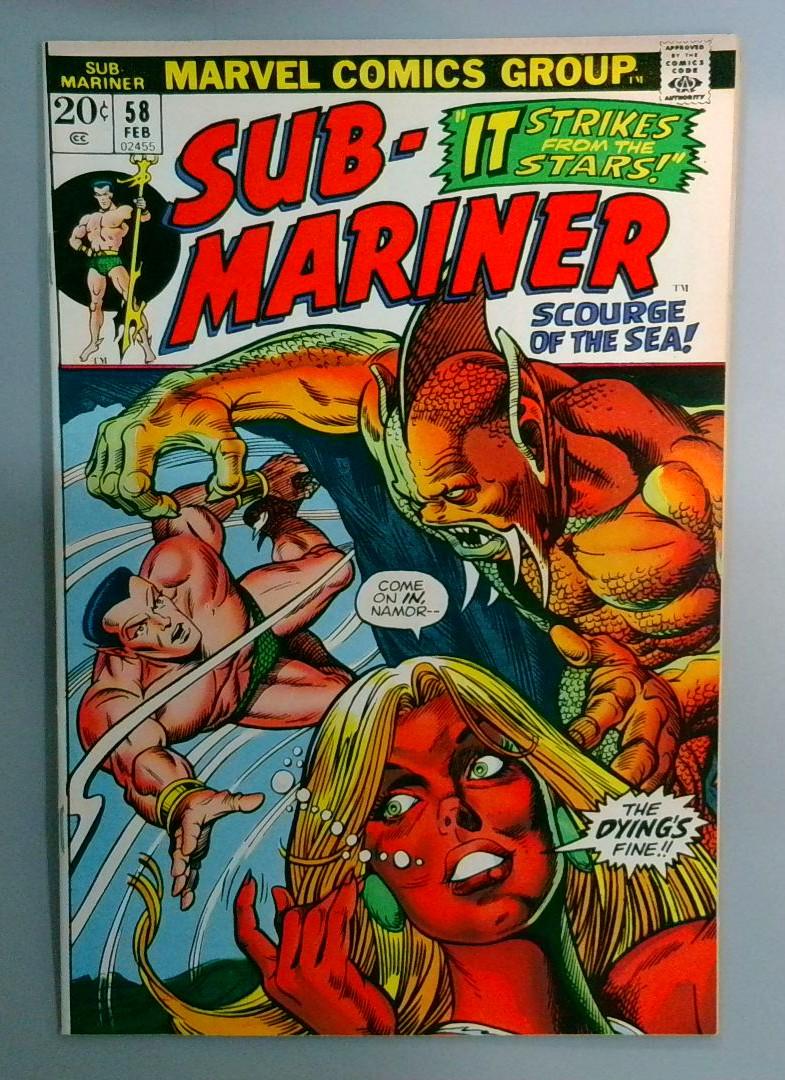 Sub-Mariner #58 FN+ 1st Appearance of Tamara Rahn Marvel 1973