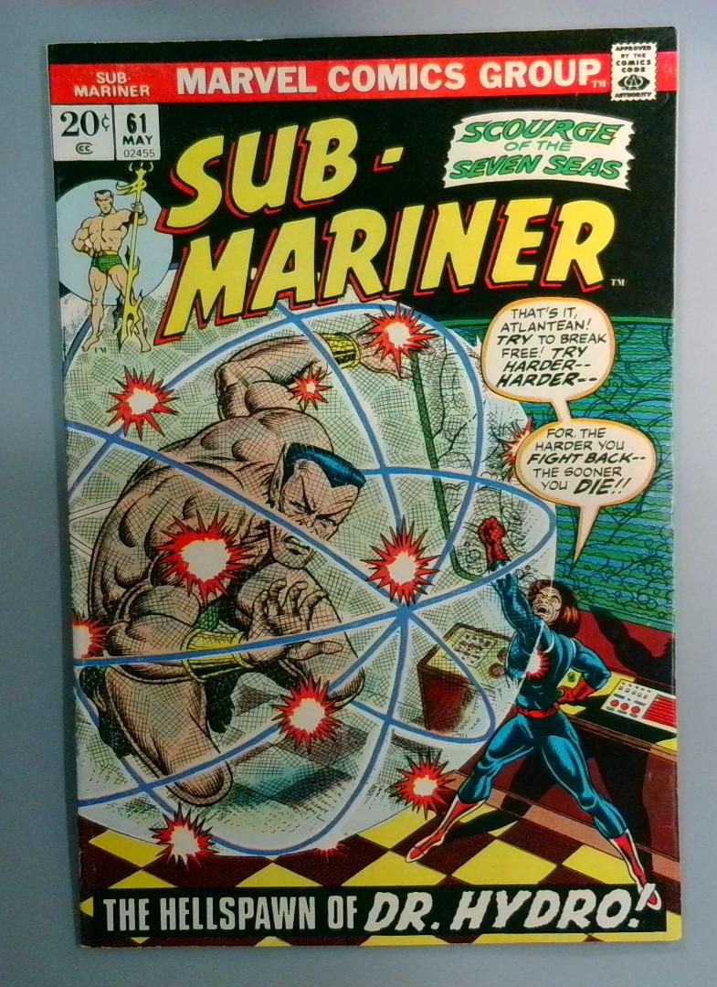 Sub-Mariner #61 1st Appearance of Doctor Hydro Marvel 1973