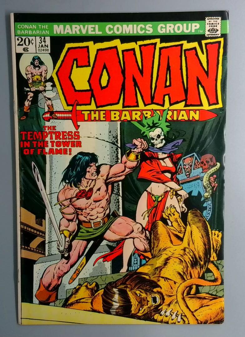 Conan the Barbarian #34FN+ Marvel 1974