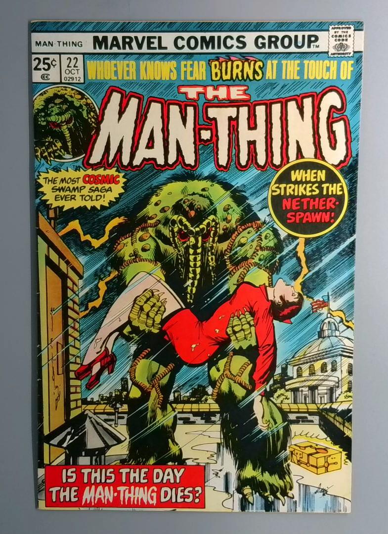 Man-Thing #22 FN Last Issue, Marvel Comics 1974