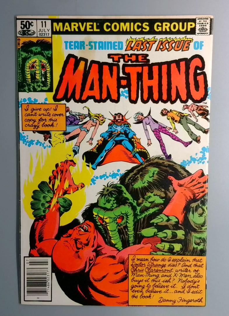 Man-Thing #11 Last Issue, Marvel 1982