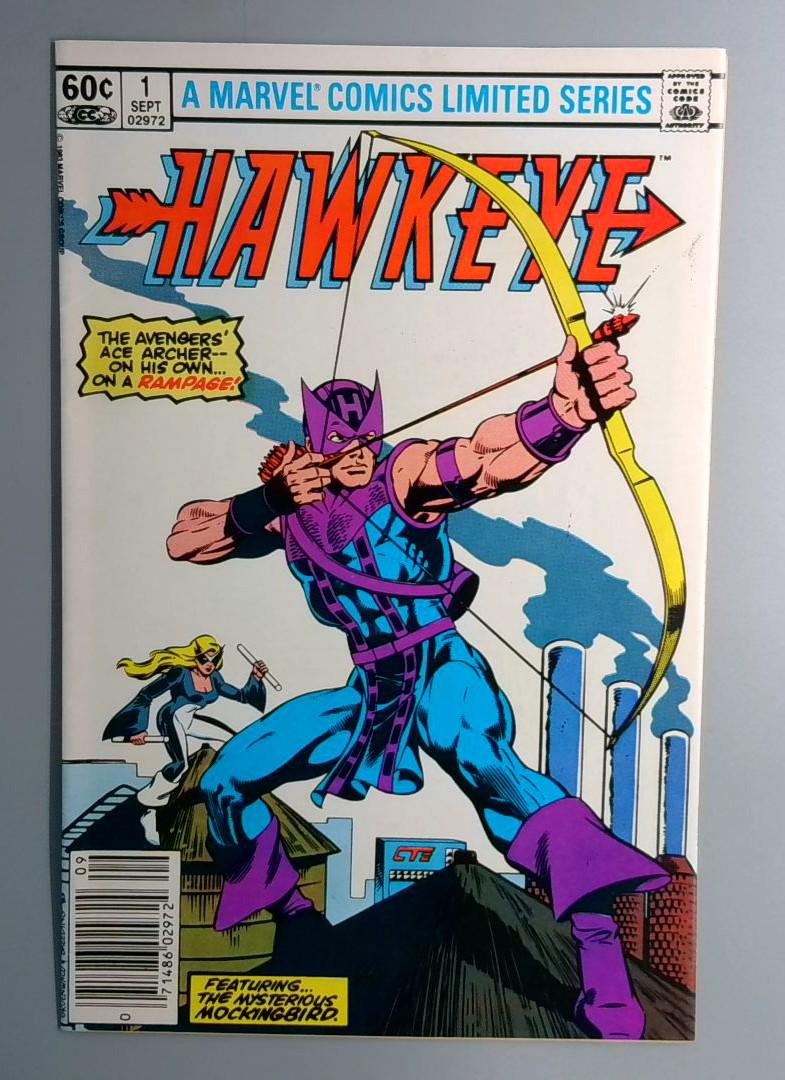 Hawkeye #1 VF+ the Origin of Hawkeye Newsstand Edition Marvel 1983