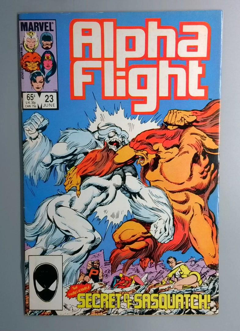 Alpha Flight #23 1st Appearance of Tanaraq & Caliber Marvel 1985