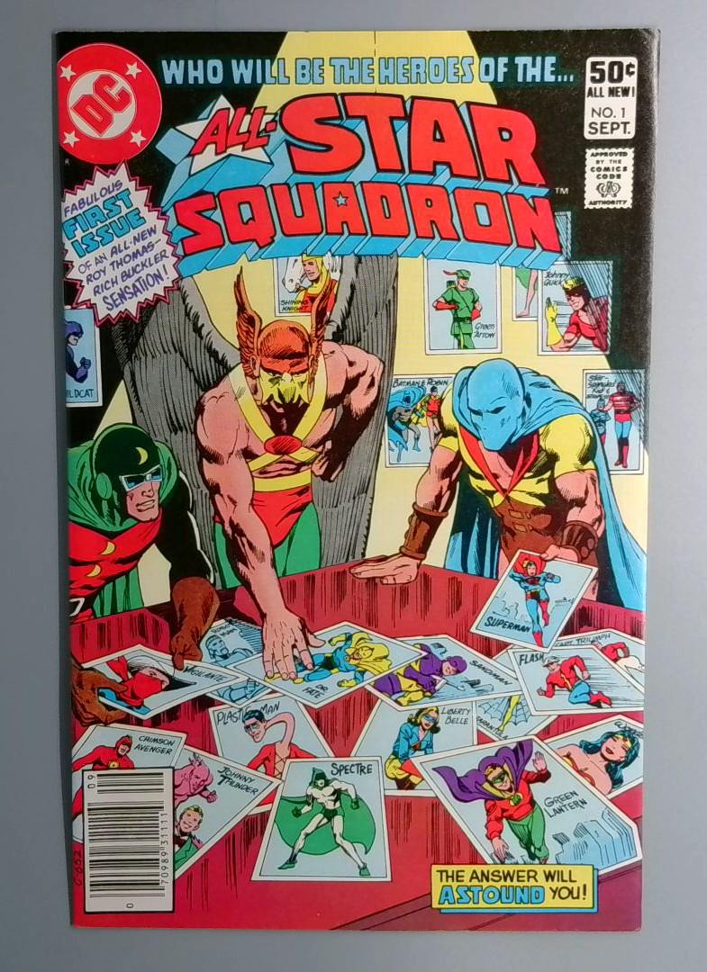 All-Star Squadron #1 VF Golden Age Atom Newsstand Edition DC 1981