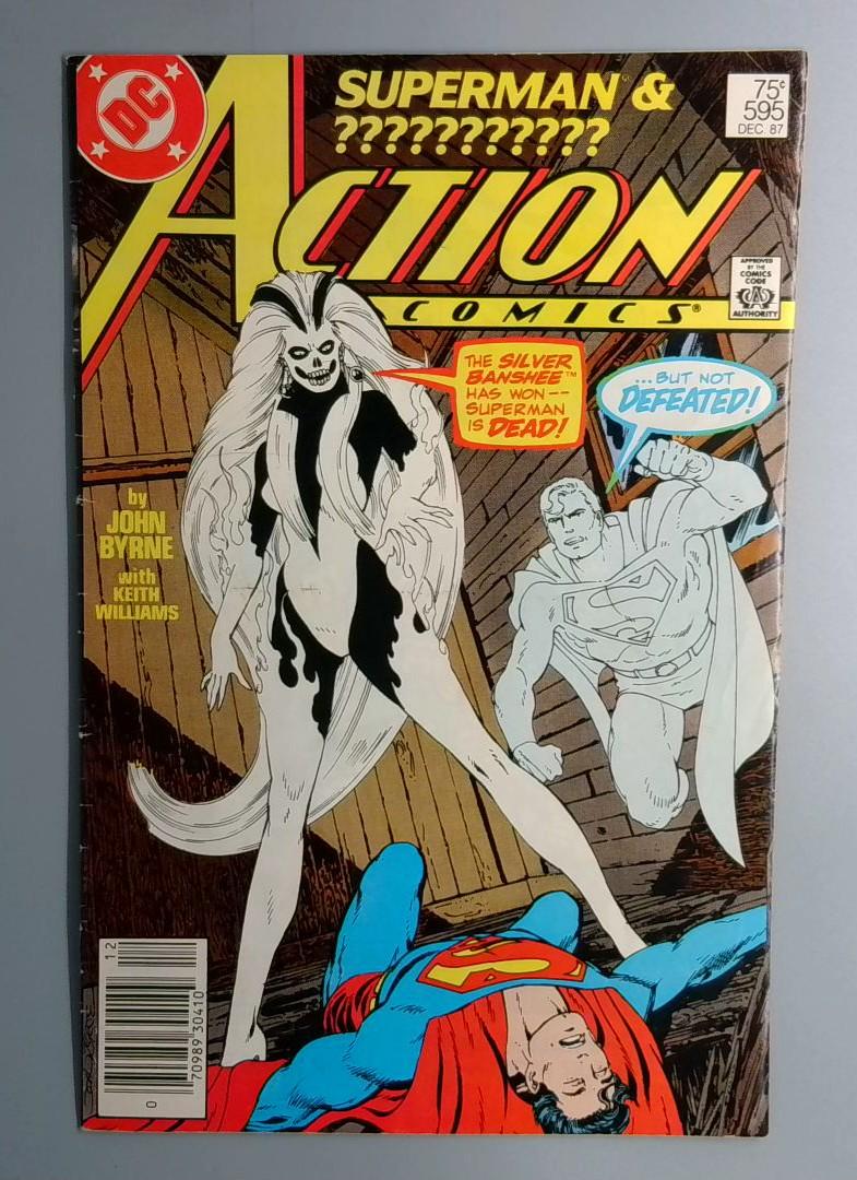 Action Comics #595 1st Appearance of Silver Banshee Newsstand DC 1987