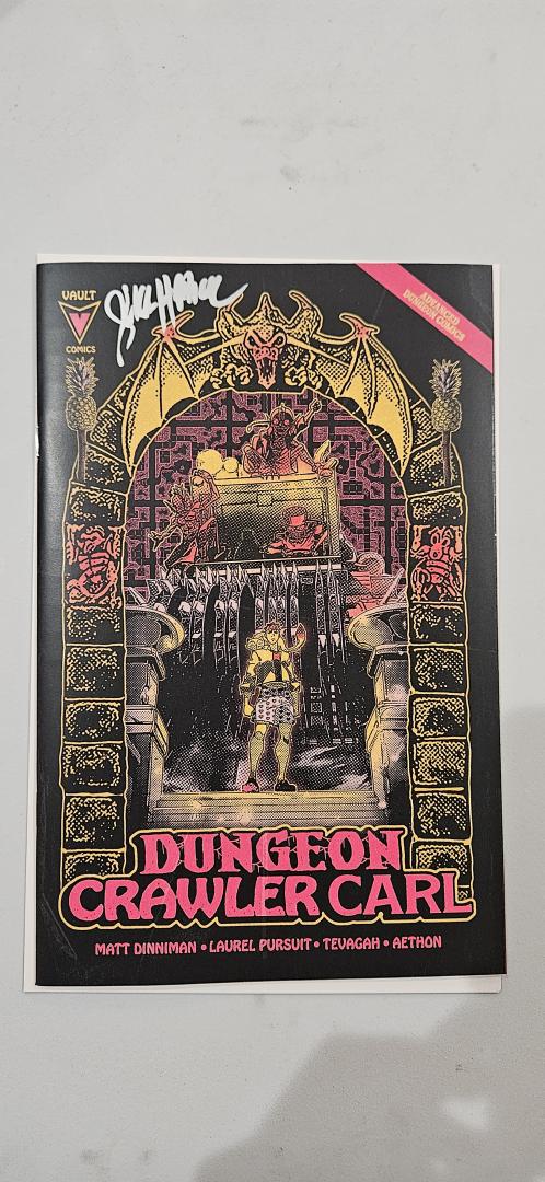Signed! Dungeon Crawler Carl #0 FCBD Revenge Of Exclusive by Shea Hardacre