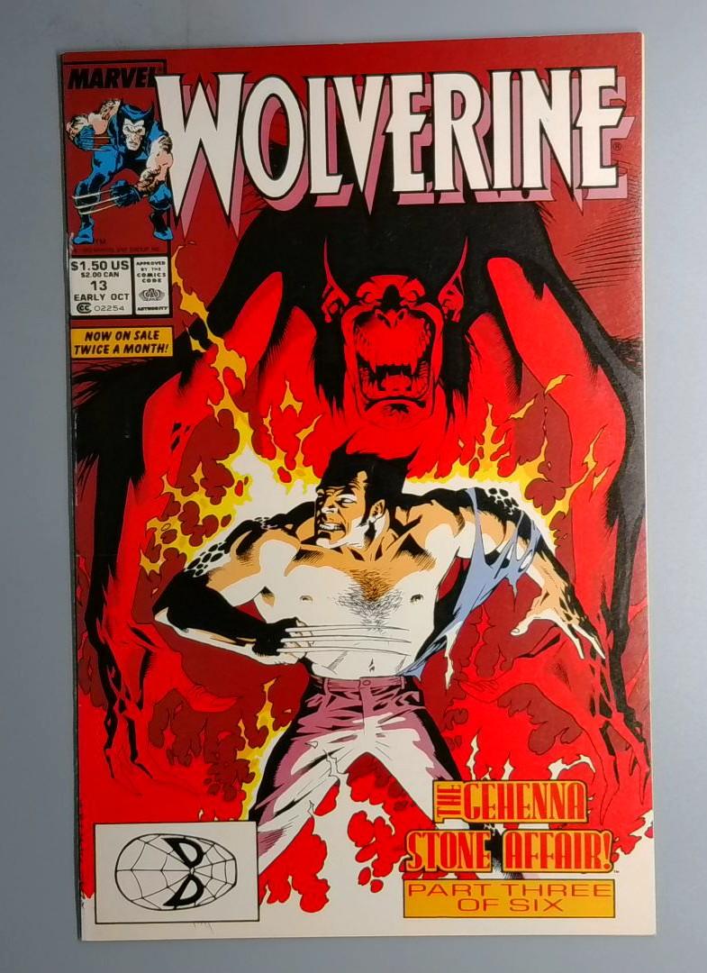 Wolverine #13 VF+ Marvel 1989