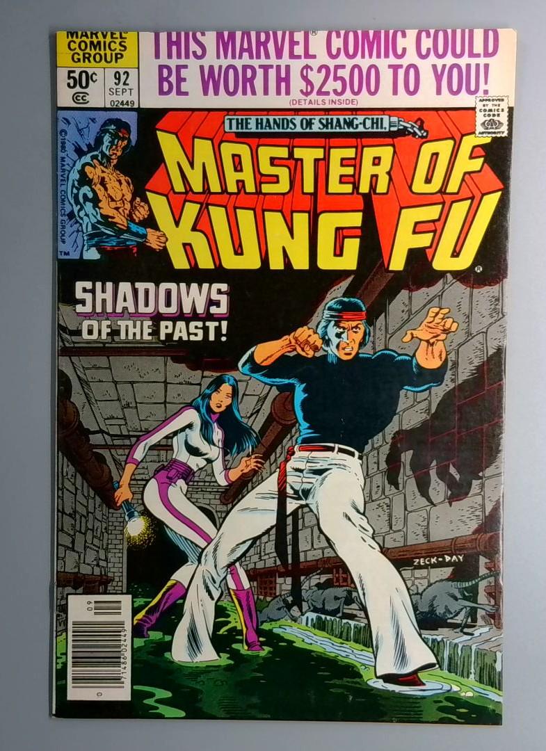 Master of Kung Fu #92 Newsstand Edition Marvel 1980