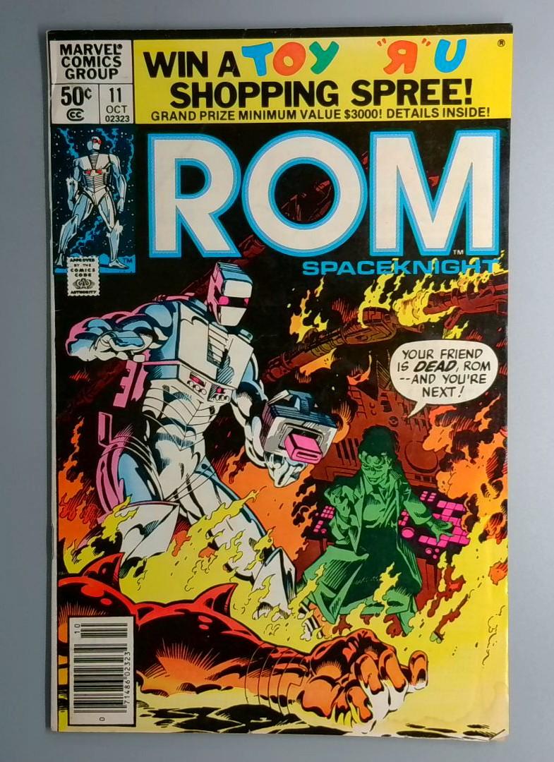 Rom #11 Toys R Us Variant Which Is Missing the S in Toys and Us Marvel 1980