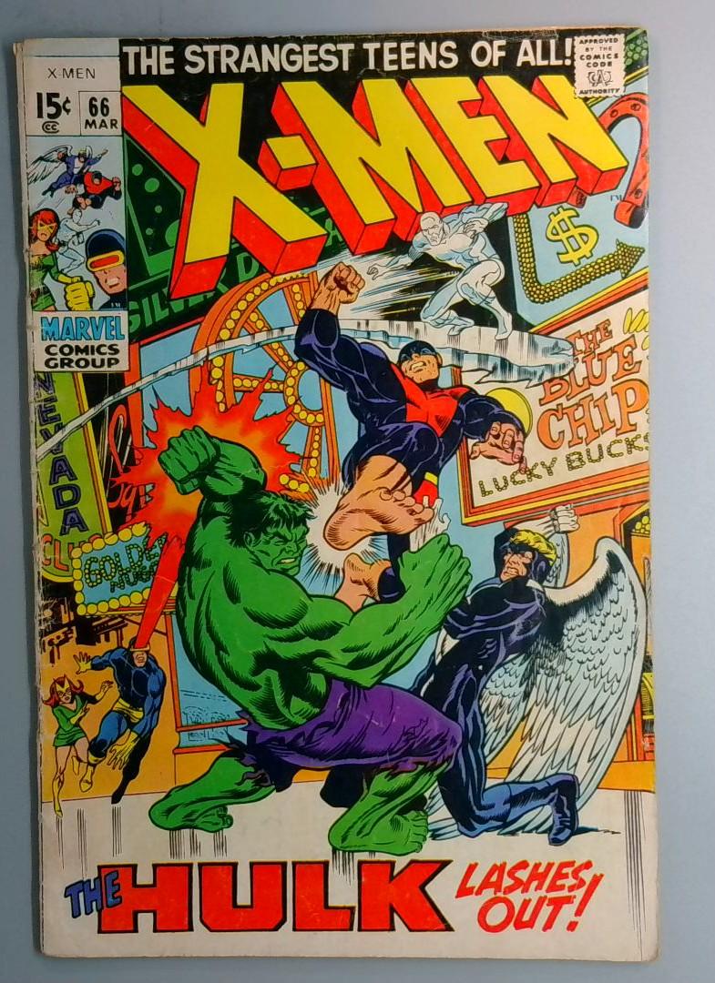 X-Men #66 GD/VG Hulk Issue Marvel 1970