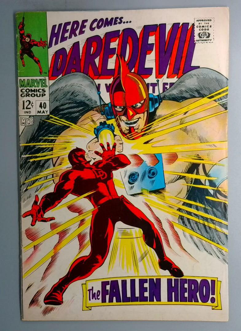 Daredevil #40 VG/FN Unholy Three Appearance Marvel 1968