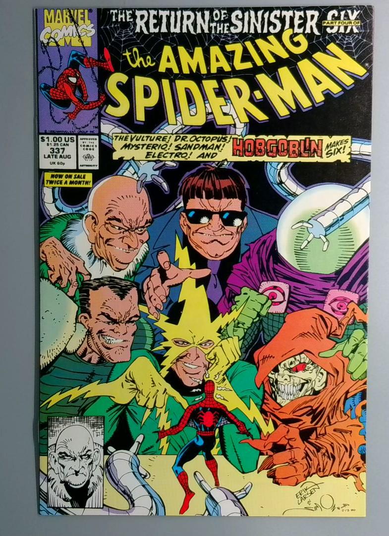 Amazing Spider-Man #337 Direct Edition Marvel 1990