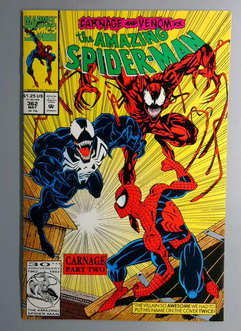 Amazing Spider-Man #362 NM 2nd Appearance of Carnage Marvel 1992