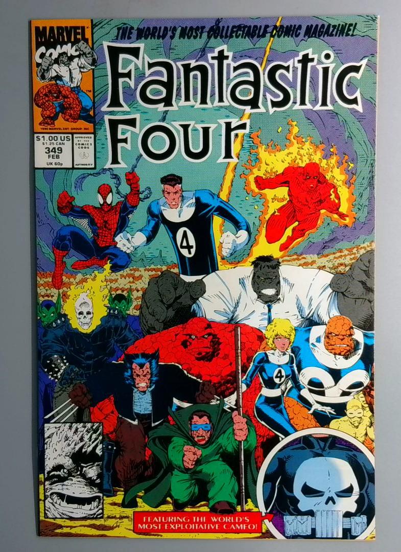 Fantastic Four #349 NM Art Adams,  Hulk Marvel 1991