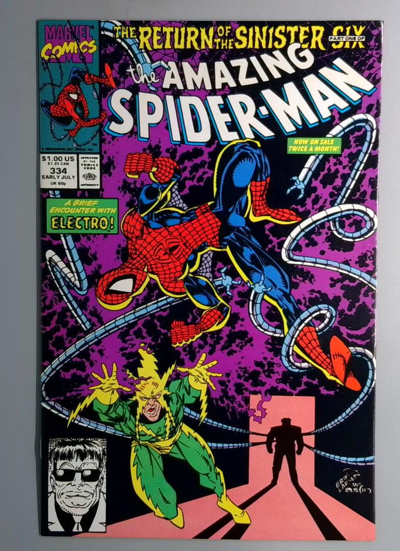 Amazing Spider-Man #334 NM Sinister Six Returns Marvel 1990