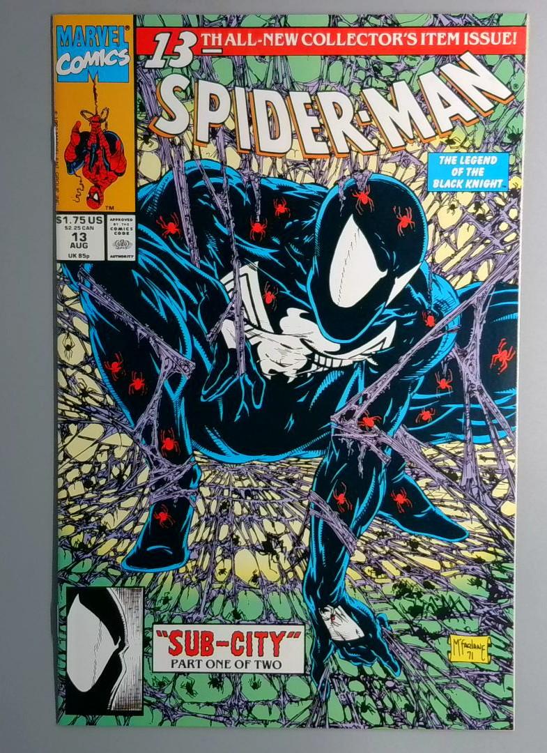 Spider-Man #13 NM Black Costume Returns Marvel 1991