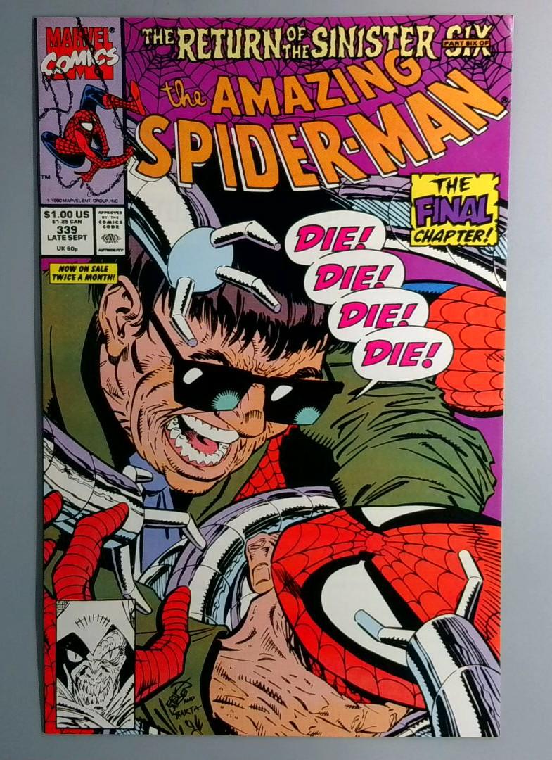Amazing Spider-Man #339 VF Sinister Six Marvel 1990