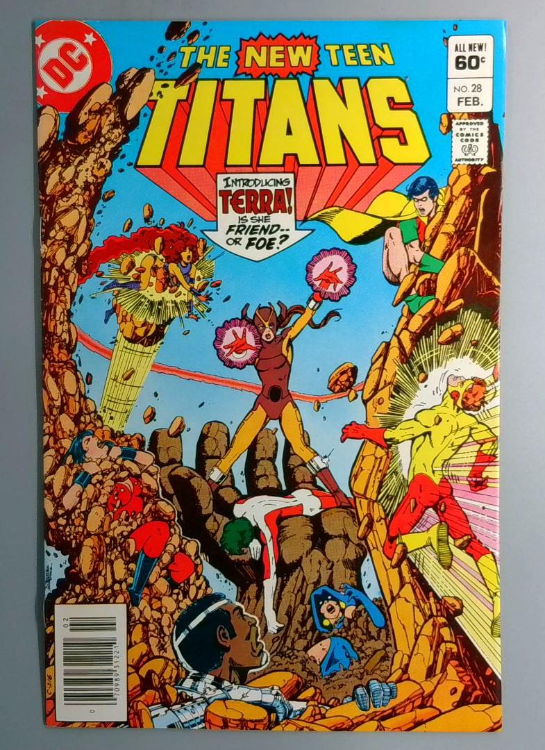 New Teen Titans #28 1st Cover Appearance for Terra Newsstand, DC 1983