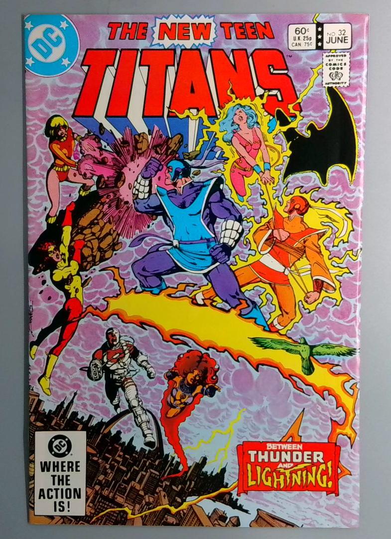 New Teen Titans #32 1st Thunder and Lightning Direct Edition DC  1983
