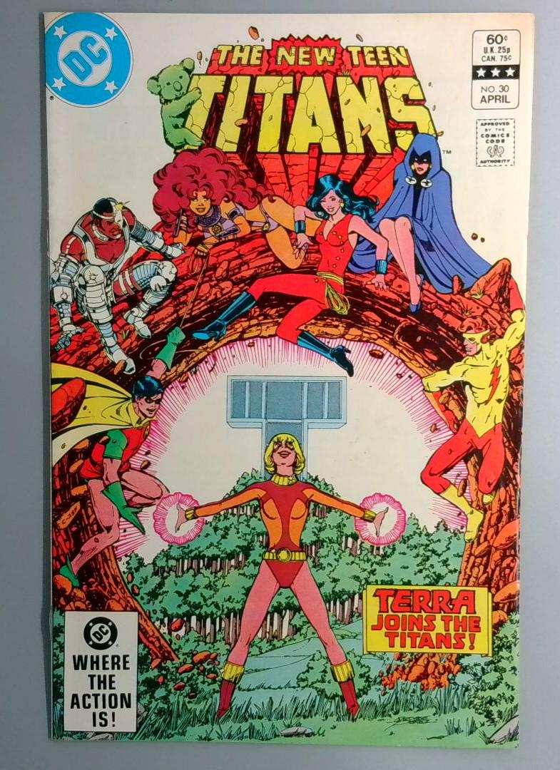 New Teen Titans #30 Terra Joins the Teen Titans Direct Edition DC 1983