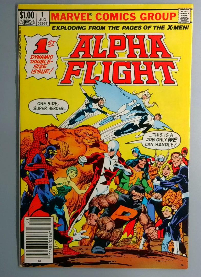 Alpha Flight #1 VF 1st Appearance of Puck Newsstand Marvel 1983