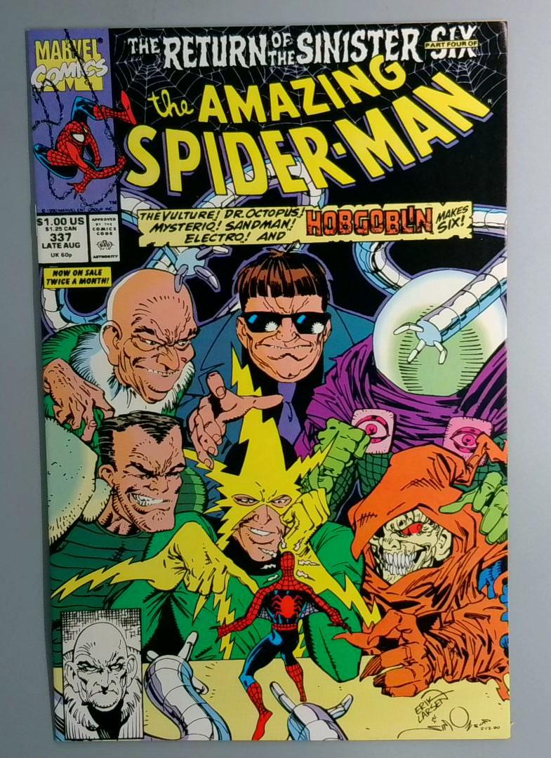 Amazing Spider-Man #337 VF/NM Sinister Six  Marvel 1990