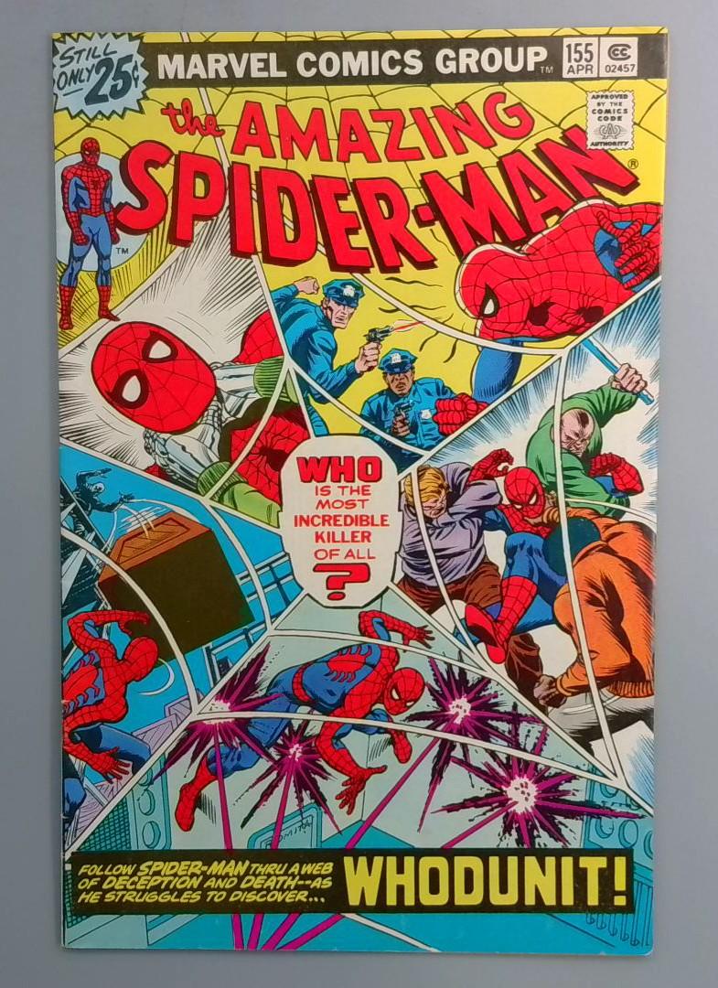 Amazing Spider-Man #155 VF 1st Nova in Print, Marvel 1976