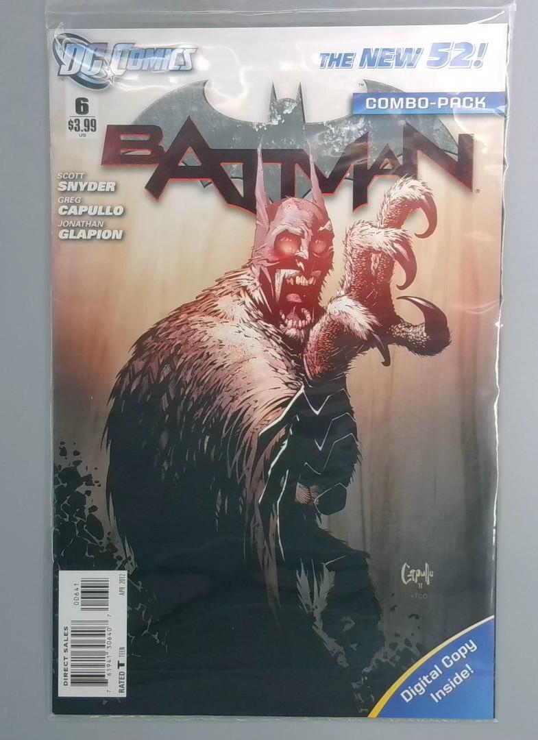 Batman #6 VF/NM 1st Court of Owls, RARE Combo Pack - Polybagged DC 2012